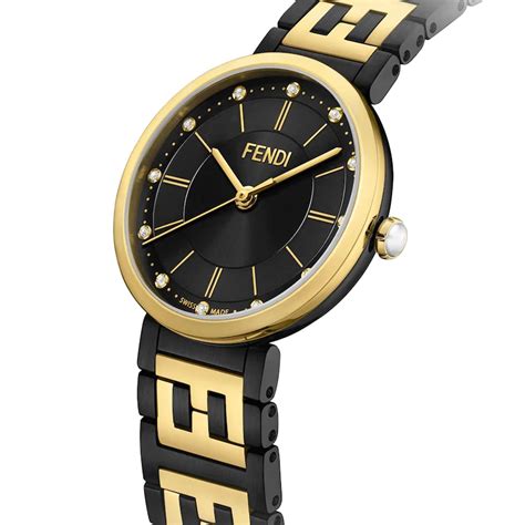 fendi black diamond watch|fendi diamond watch sale.